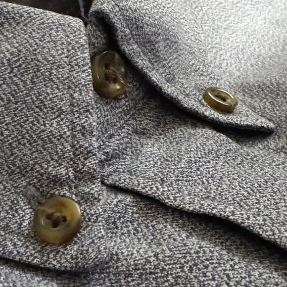 J. Crew Men’s Slim Fit Jaspe Gray Button-Down Long Sleeve Shirt Size Large - Picture 3 of 5